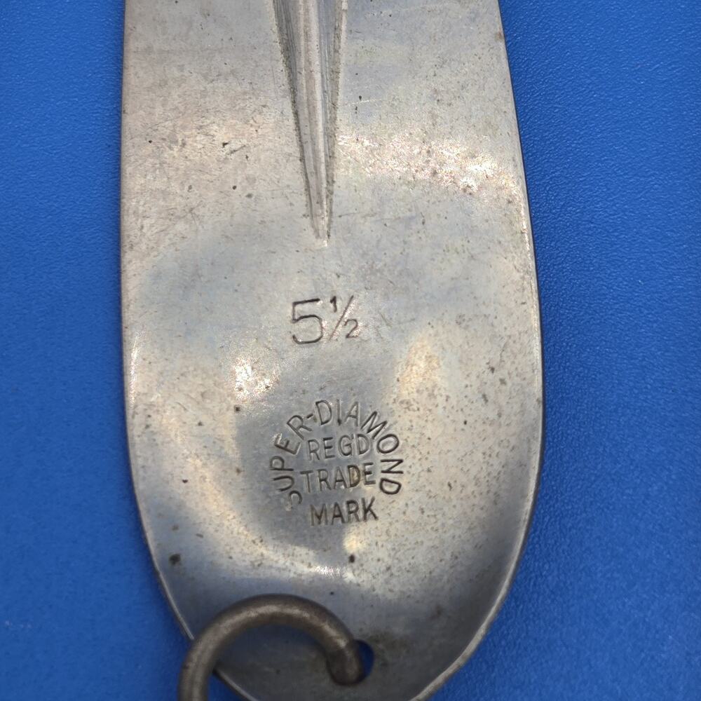 Vtg Diamond Co Trolling Spoon Lure Lot 26pc Brass Copper Size 4 5 6 7 1919 Pat - Picture 8 of 9